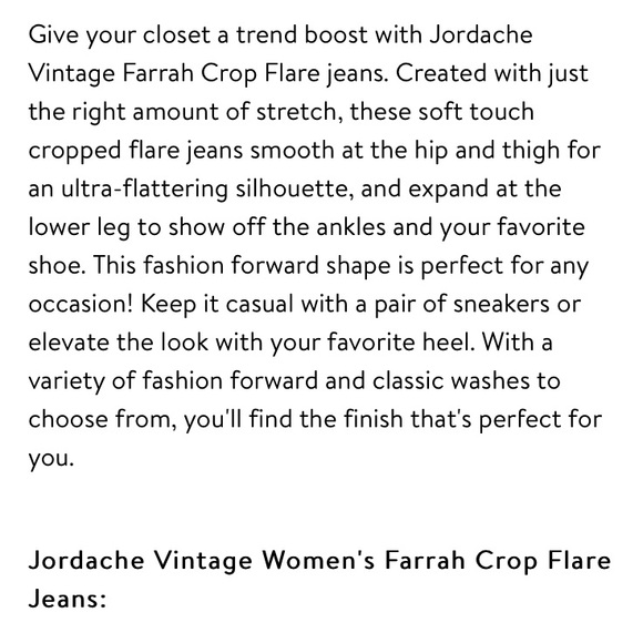 NWT Jordache vintage capri flare jeans - Picture 13 of 14